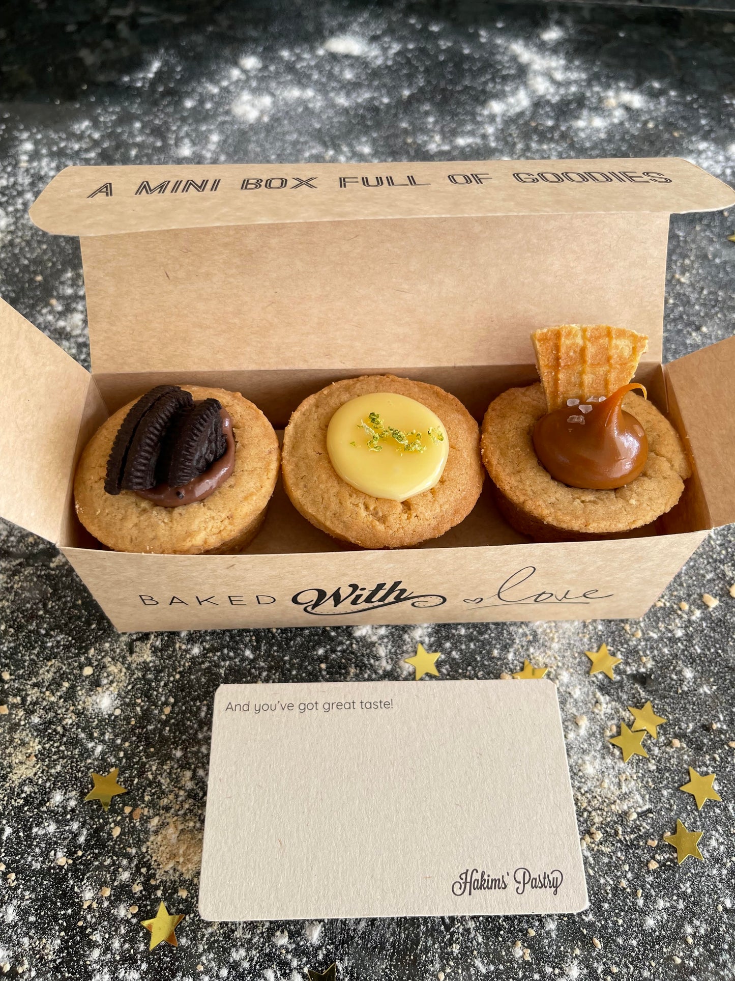 10 MINI CAJAS COOKIE CUPS X 3